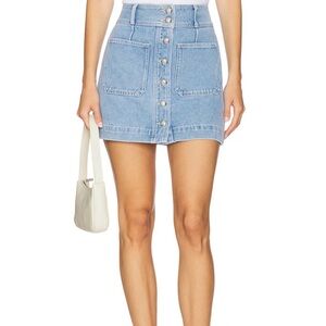 Veronica Beard Moxie Denim Mini Skirt